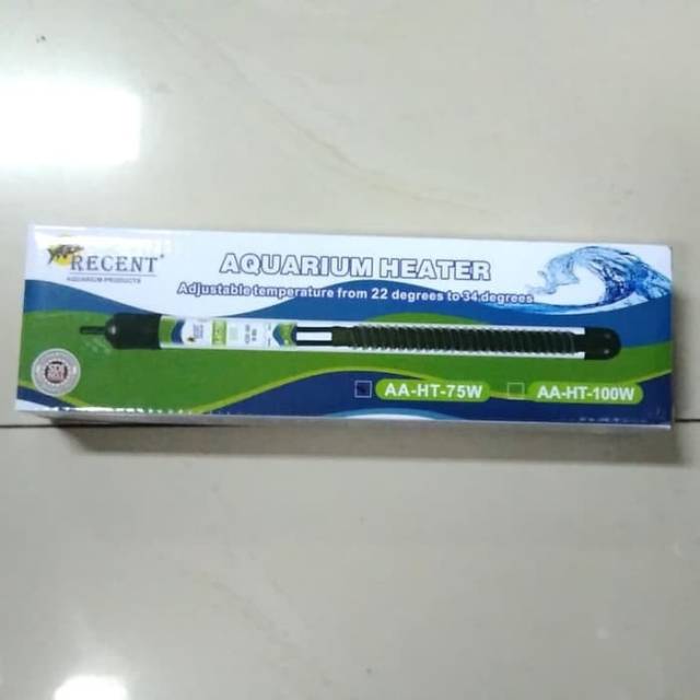 Heater aquarium 75 watt - Heater kolam - penghangat air aquarium