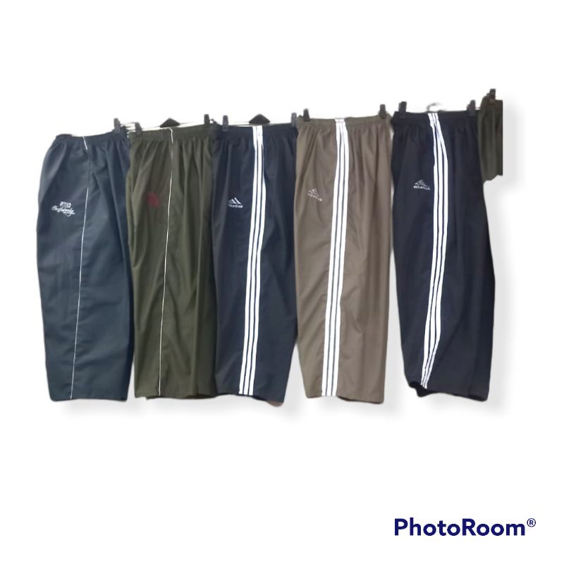 celana training panjang parasut pria/wanita dewasa xxL/celana kolor panjang