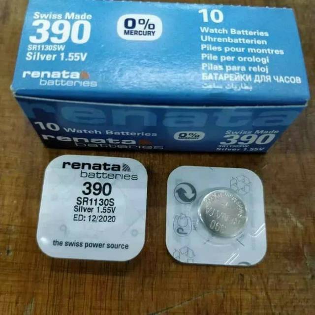 Baterai Renata 390 Batre jam tangan Renata SR1130SW Original