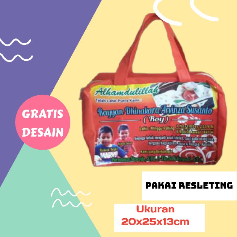 

Goodie bag/Tas/Souvenir Ultah spunbond