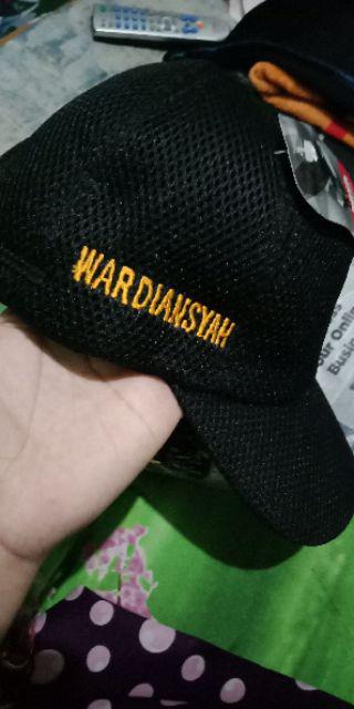 Lencana Kewenangan Security Besar List Biru/merah