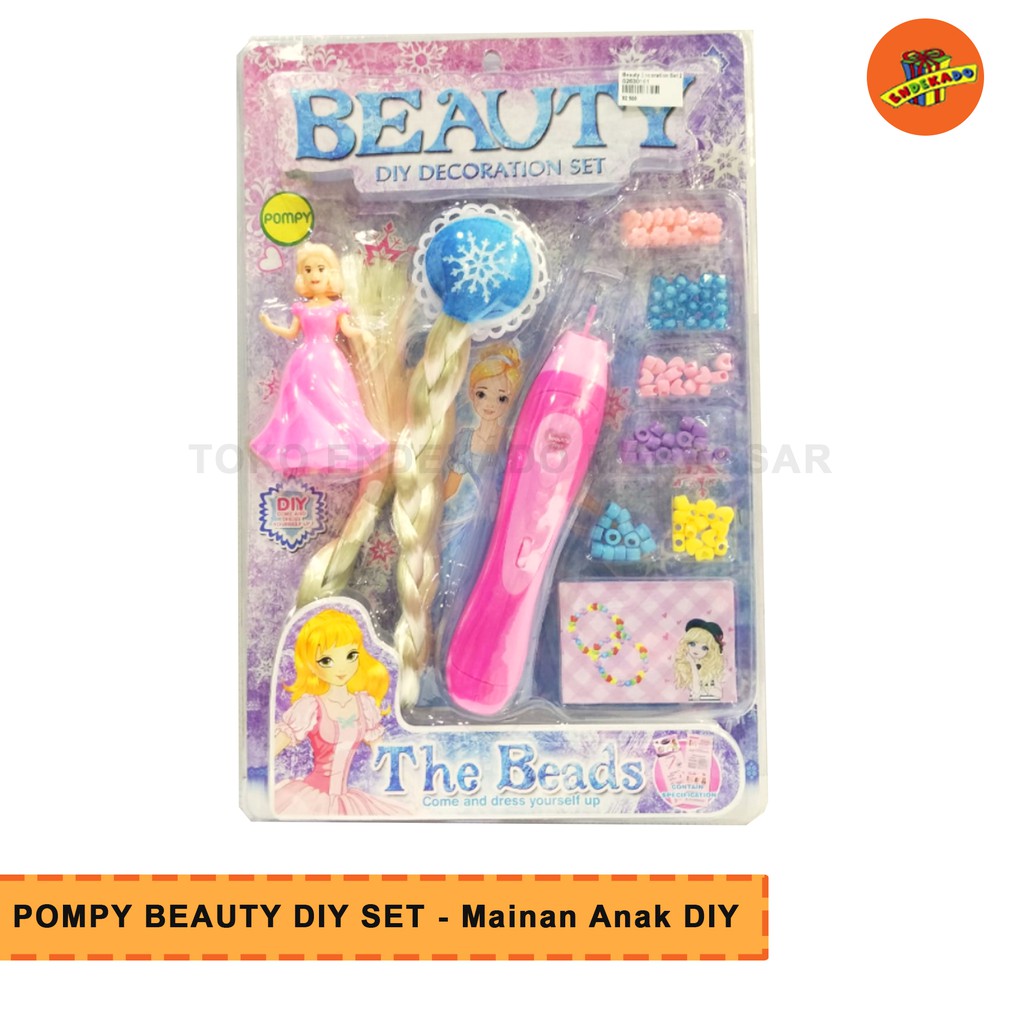 POMPY BEAUTY SET DIY- Mainan DIY Anak- Mainan Kerajinan Anak