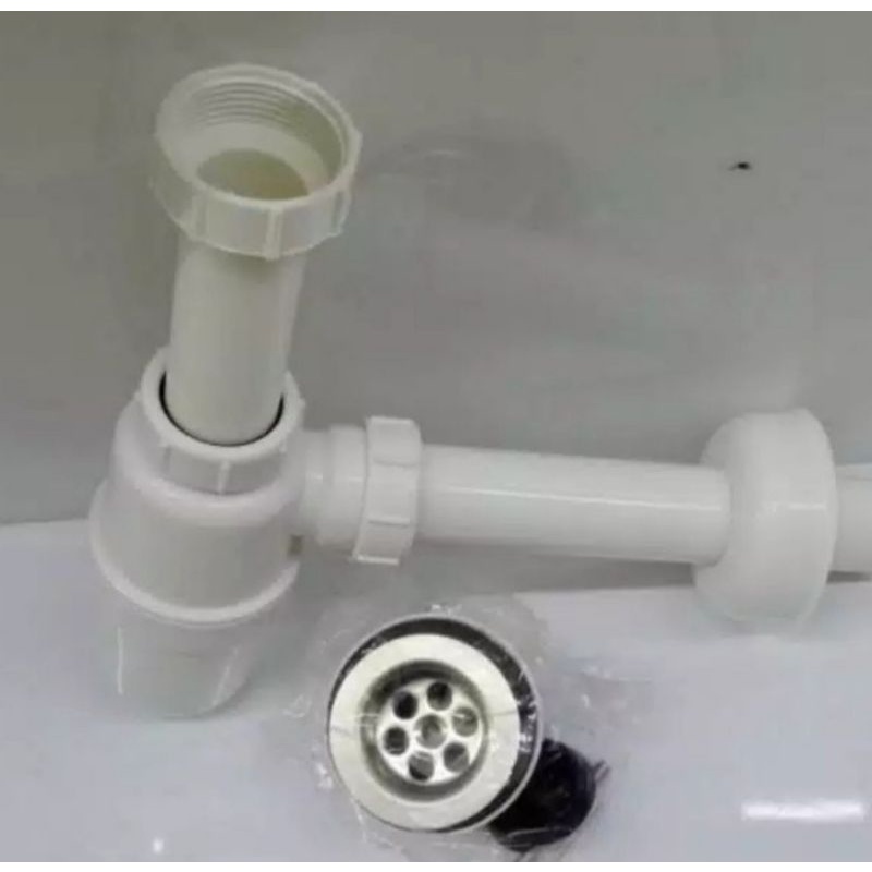 Sifon wastafel plastik / Sifon botol plastik / Sifon putih