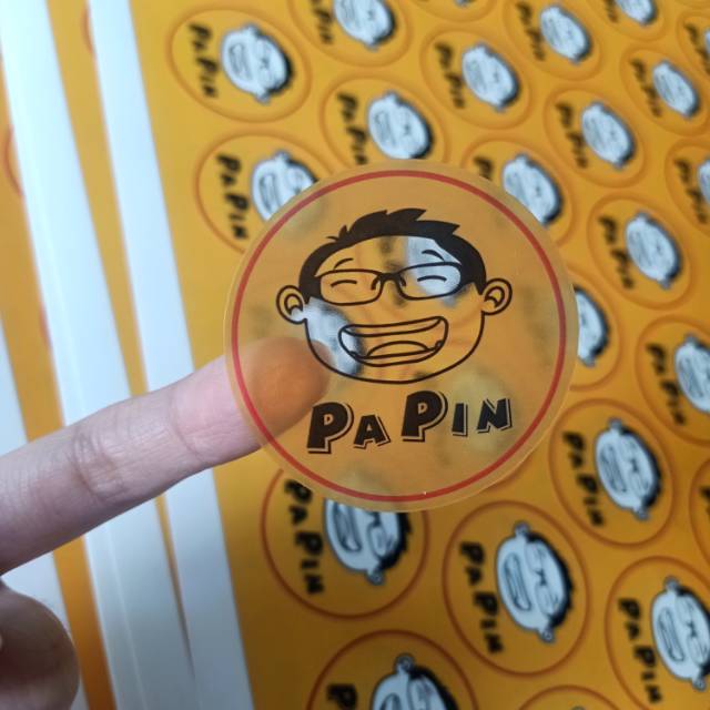 PRINT + CUTTING STIKER VINYL TRANSPARANT A3