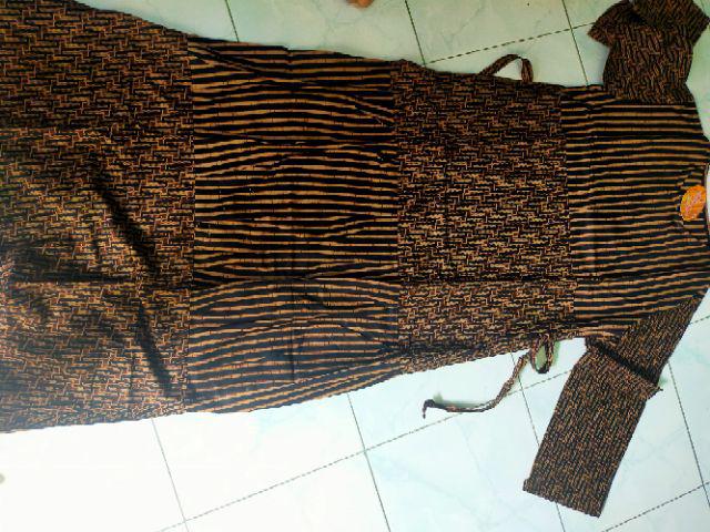 Gamis Rempel Susun Genes Kombinasi Batik Klasik Modern Muslim Kombi Kondangan Kekinian Bmm