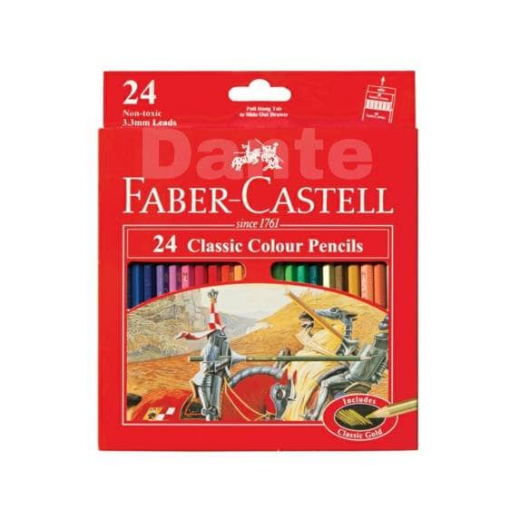 

WARNAPENSIL- PENSIL WARNA FABER CASTELL ISI 24 (PANJANG) -PENSIL WARNA