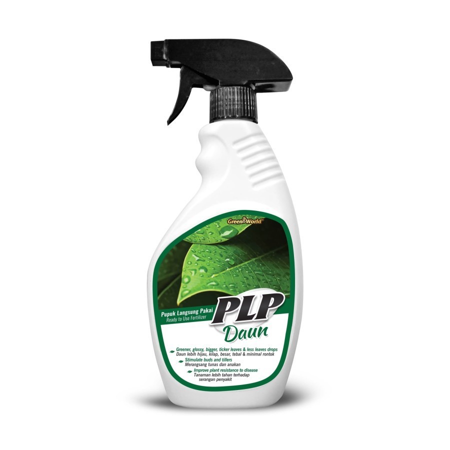 Pupuk Cair PLP DAUN (Pupuk Langsung Pakai) - Untuk Segala Jenis Tanaman Berdaun Hijau - GREEN WORLD - 500 ML