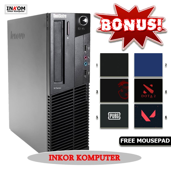 PC KOMPUTER BUILT UP LENOVO THINKCENTRE M81 Core i5 2500 Free Mousepad