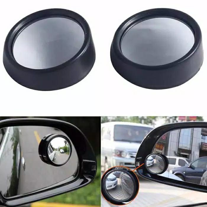 Spion Tambahan 2pcs Blind Spot Mirror Cembung putaran 360°