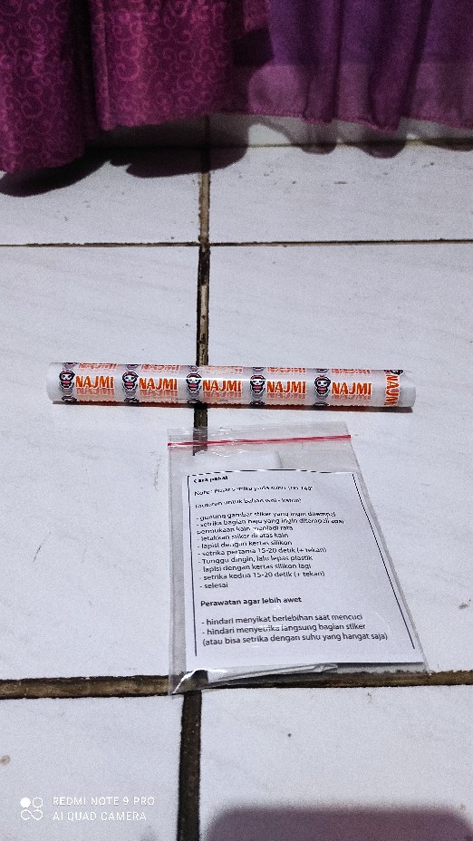 Stiker Baju Iron-on Cukup Disetrika - Akstiker Akastiker