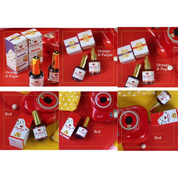 Strawberry nail henna BPOM original