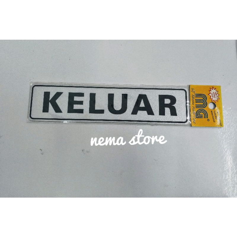 

GM STIKER KELUAR/STICKER KELUAR