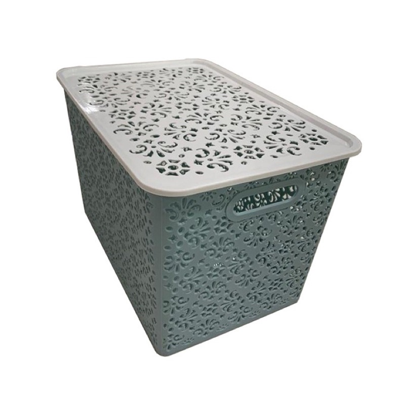 Storage Box Serbaguna, merek: LOJI, model: HX 0037174, size (Large): P 35 cm x L 24 cm x T 22 cm