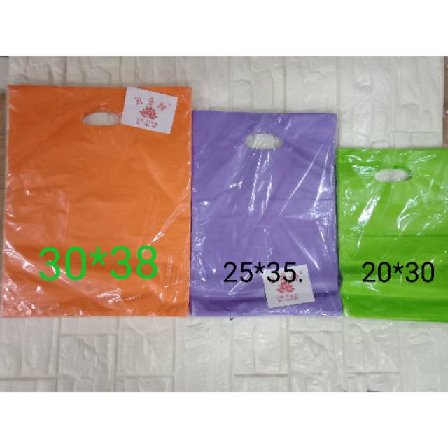 Kantong oval polos wRna warni uk 25x35