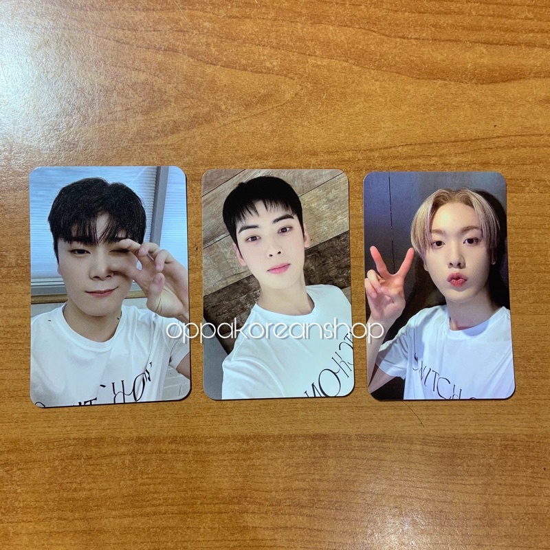 Jual Ready Official Photocard Pc Benefit Music Korea Mukor Eunwoo Moonbin Sanha Astro