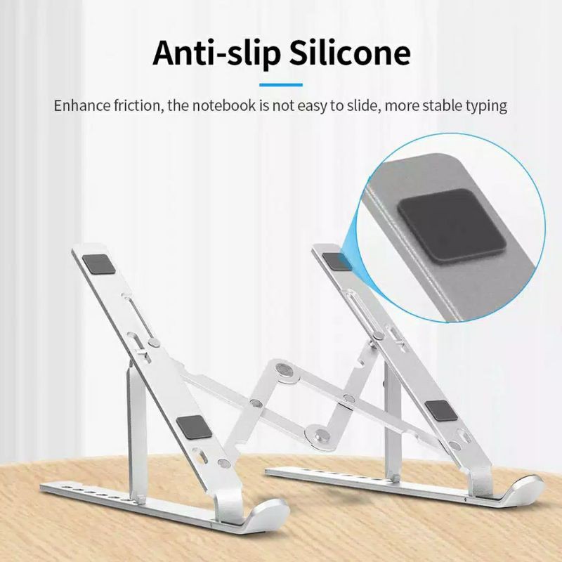 Holder Stand Laptop Multifungsi Stand Laptop Holder Lipat Standing Tablet