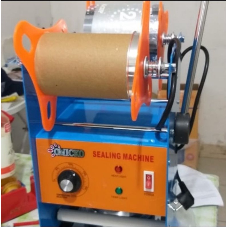 Mesin Usaha Es Sealer Gelas Cup Omicko C35 Free Plastik Tutup Cup