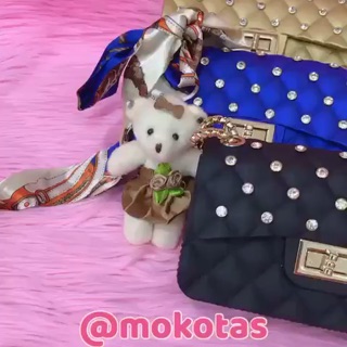  TAS  IMPORT JAKARTA CLASSIC DIAMOND JELLY  MATTE UK18 