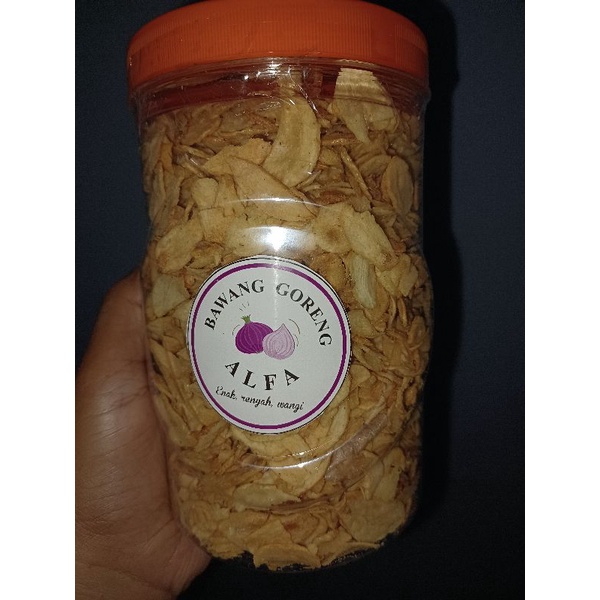 

BAWANG PUTIH GORENG 300GR KEMASAN TOPLES