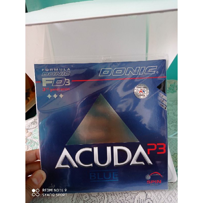 KARET TENIS MEJA DONIC ACUDA BLUE P3 ORIGINAL