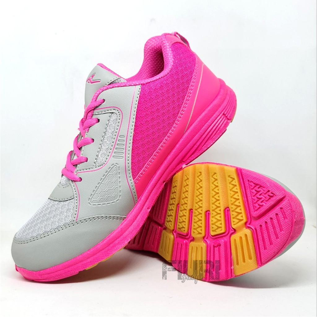 FIURI - Pro ATT Original - LG 679 Pink 37-40 - Sepatu Kets Wanita - Sepatu Sneakers Wanita - Sepatu Olahraga Sport Wanita - Sepatu Casual - Sepatu Jogging Lari Fitness Gym Senam Wanita - Sepatu Cewek - Sepatu Sekolah Bertali SD SMP SMA