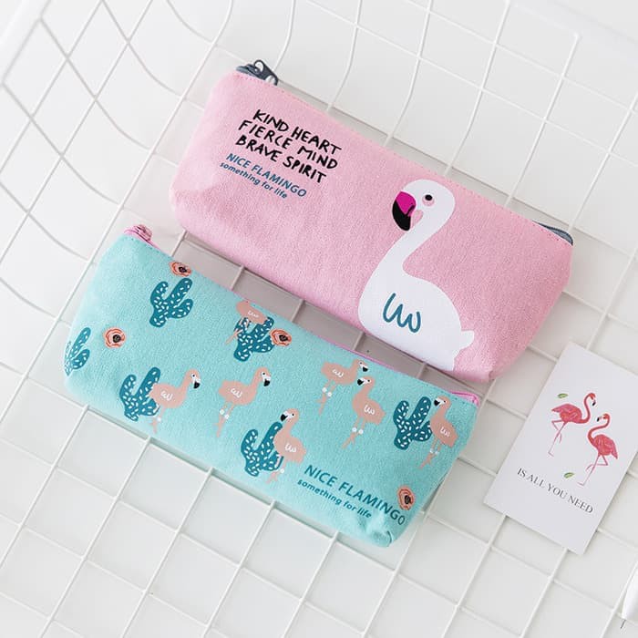 

NEW PRODUK TEMPAT PENSIL / PENCIL BOX EDISI KAIN NICE FLAMINGO