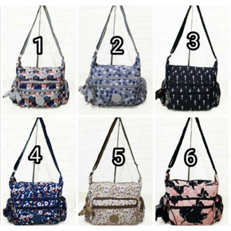 GROSIR 0551 TAS SELEMPANG WANITA KIPLING MOTIF 7Ruang TAS SELEMPANG