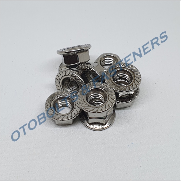 SUS304 Flange Nut M8 Stainless Steel