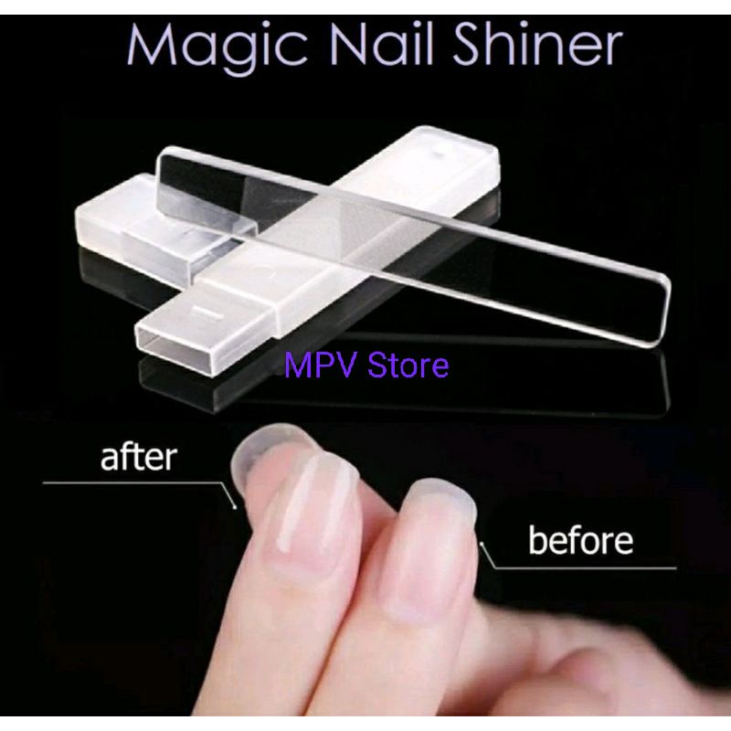 Pengkilat Kuku (Free Box) Kikir Kuku Manicure Pedicure l Magic Nail Shiner