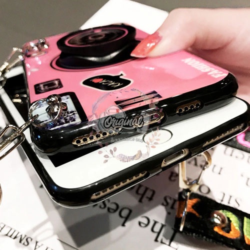 Softcase Motif Kamera Popsocket Tali Oppo A1K A11K A12 A37 A3S OR292