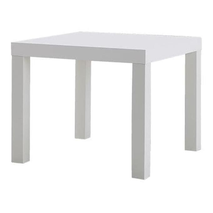 Salestok14- Ikea Lack Meja Kecil / Meja Sudut / Meja Samping / Meja Minimalis - Putih