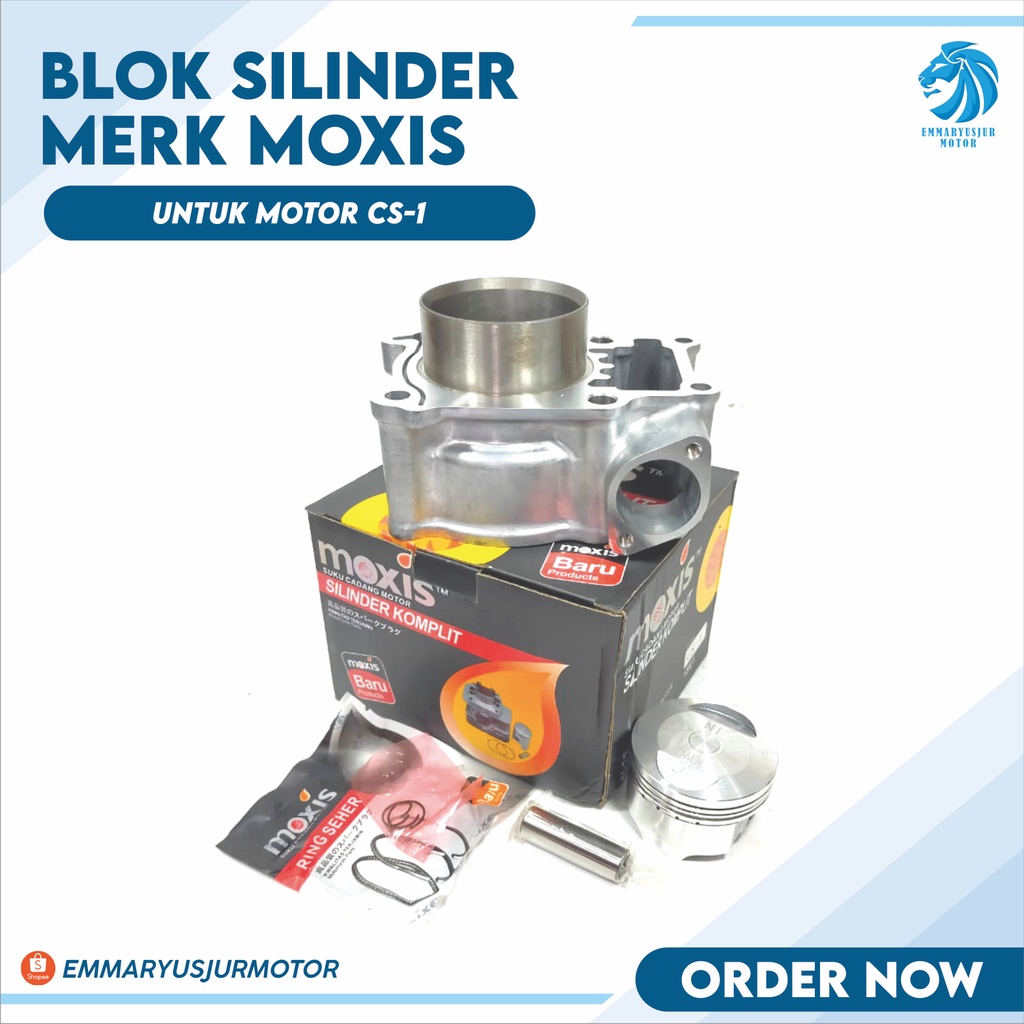 BLOK SEHER BLOK SILINDER CS1 MOXIS BLOK SEHER KOMPLIT MOTOR CS1 MOXIS