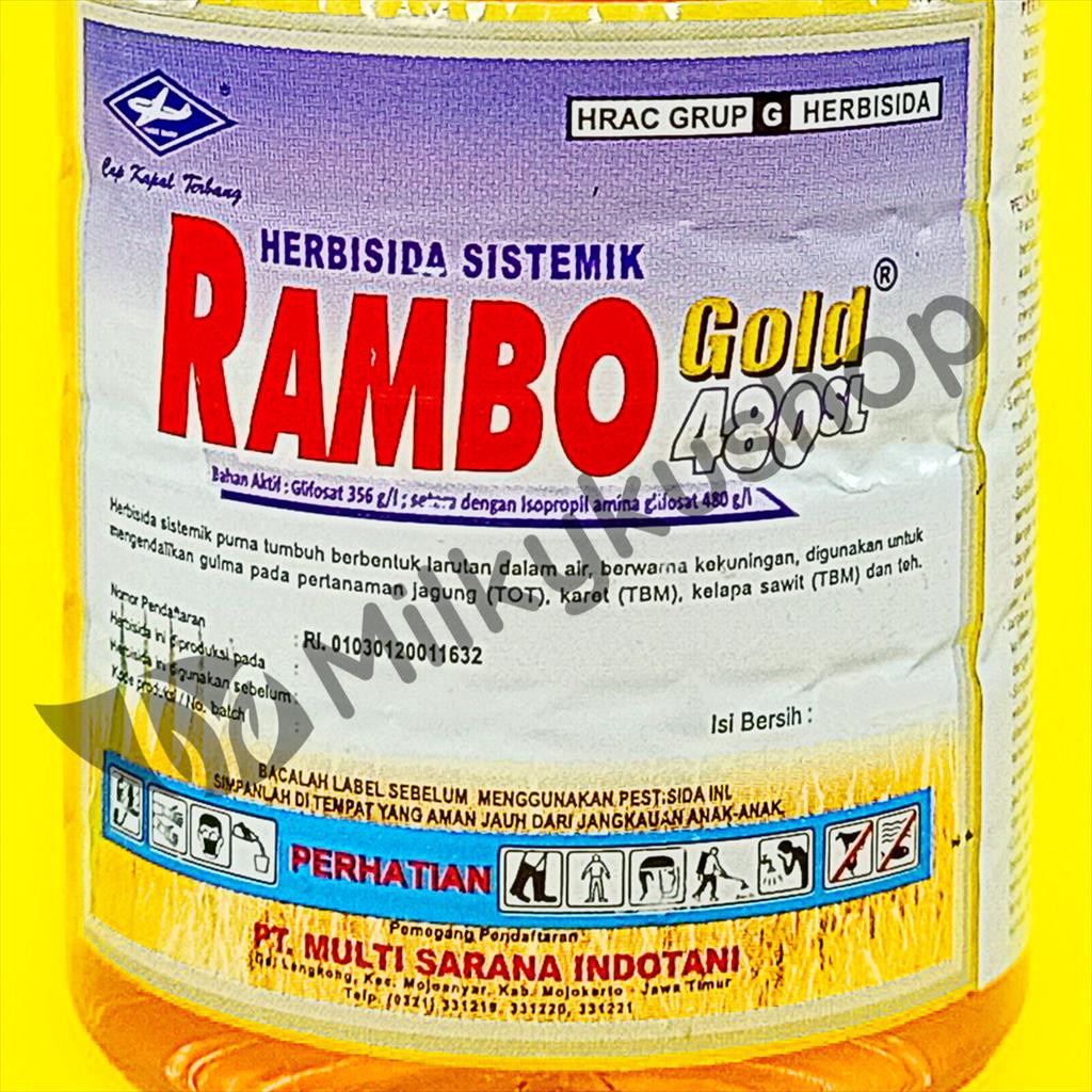 RAMBO GOLD 480 SL 250 ML HERBISIDA PEMBASMI RUMPUT GULMA