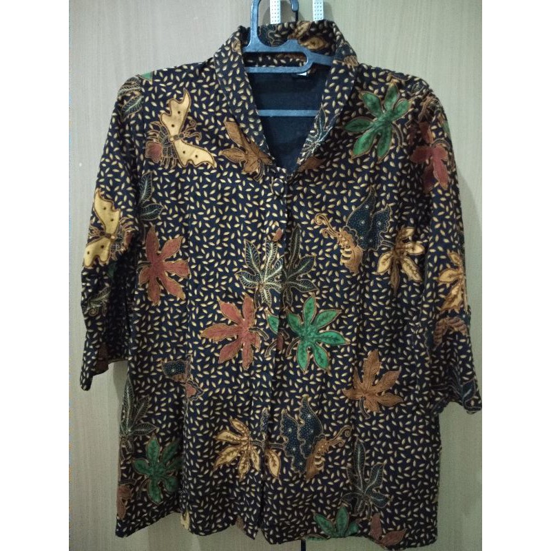 Kemeja Batik Wanita Coklat