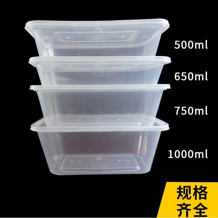 1000ml Microwave Disposable Plastic Food Container Rectangular Plastic Food Containers With Leak Proof Lid Covers Bpa Free Microwave Fridge And Freezer Safe Recyclable Washable Meal Prep Storage Tubs Shopee Indonesia