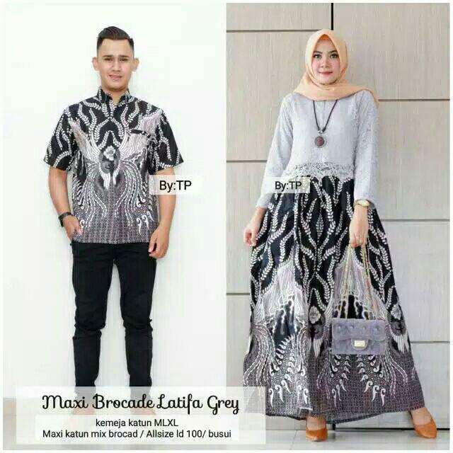 Couple Batik Gamis Brokat Cindrawasih Kamaratih