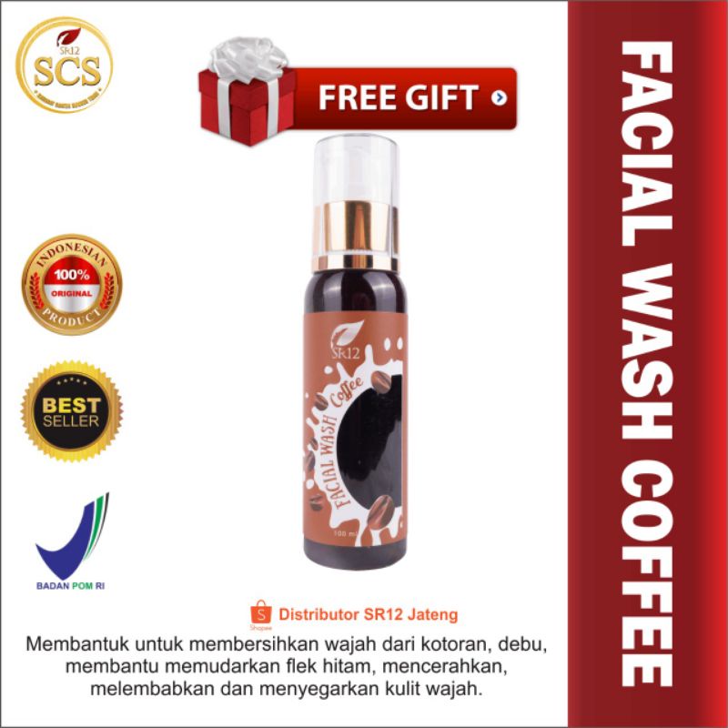 

FACIAL WASH COFFEE SR12 Fresh & Tidak Kering Sabun Kopi