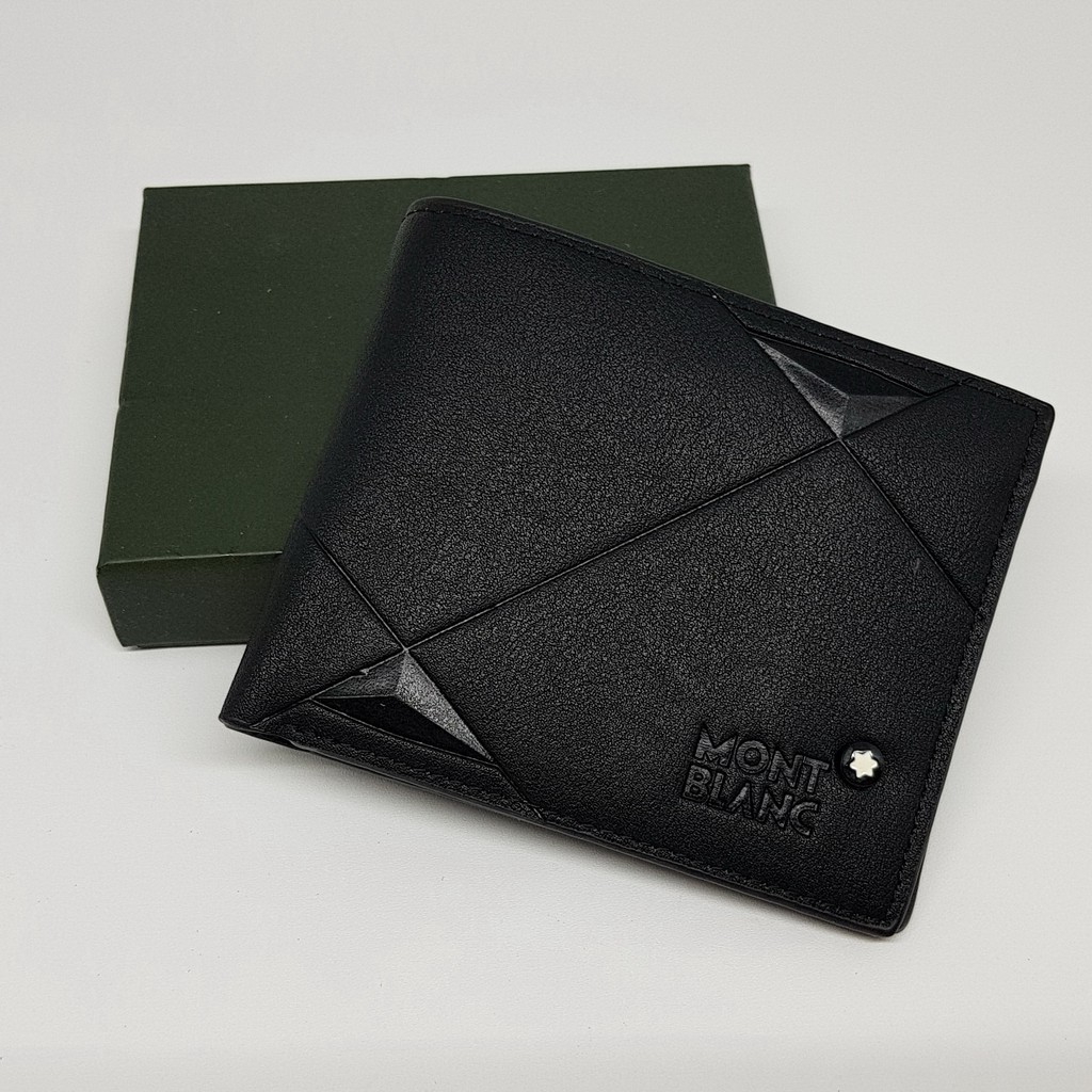 Dompet Pria Cowo Laki Pendek MB - Model C - Model Tidur-Hitam