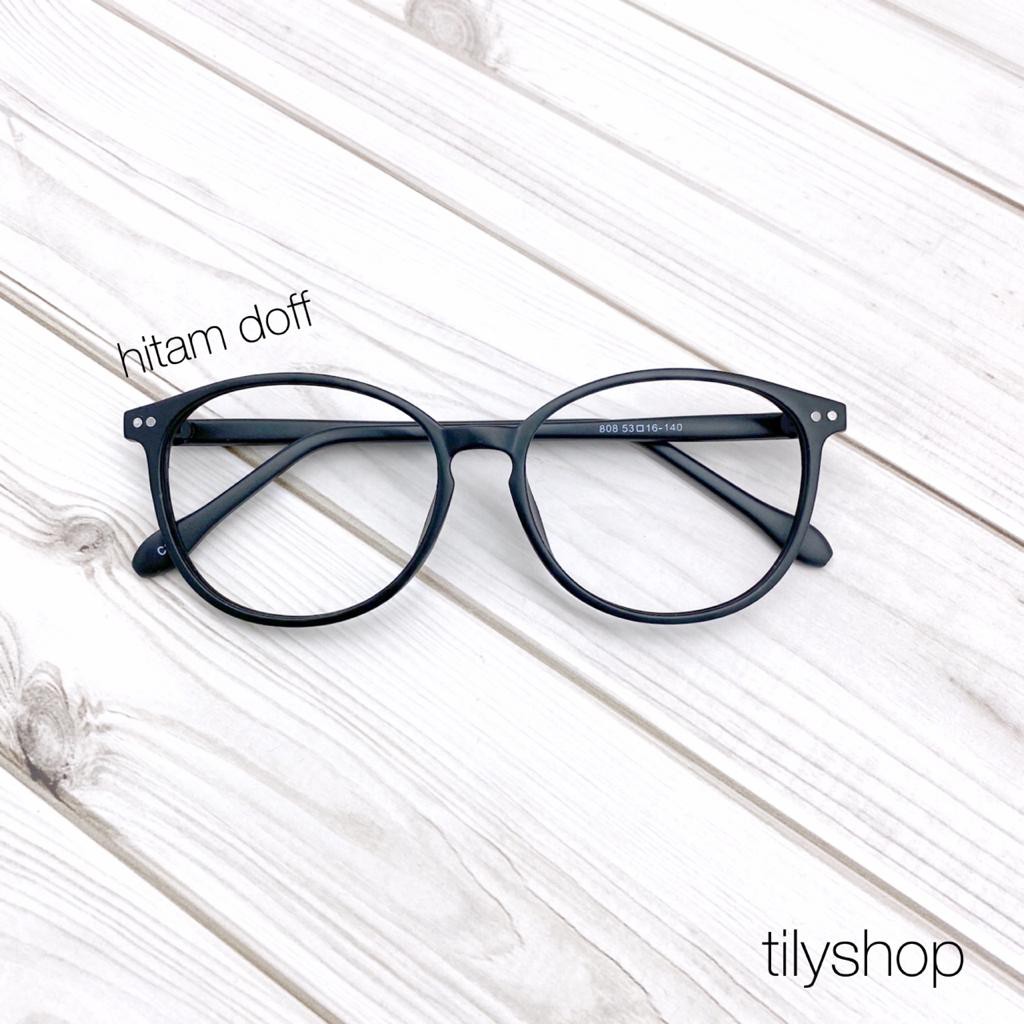 Frame Kacamata Minus Baca Fashion TF 8108 Bulat Pria Wanita Kacamata Minus TERMURAH