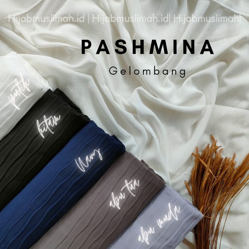 PASHMINA GELOMBANG / PASHMINA PLISKET GELOMBANG