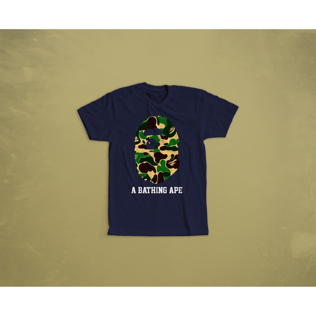 KAOS BAJU TSHIRT COMBED 30S MBAPE A BATHING APE KODE A1