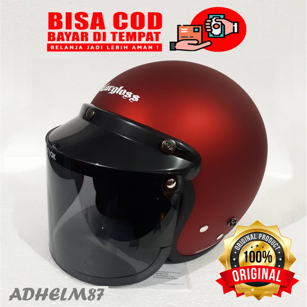 Helm Cargloss Original Plus Kaca Datar CFM