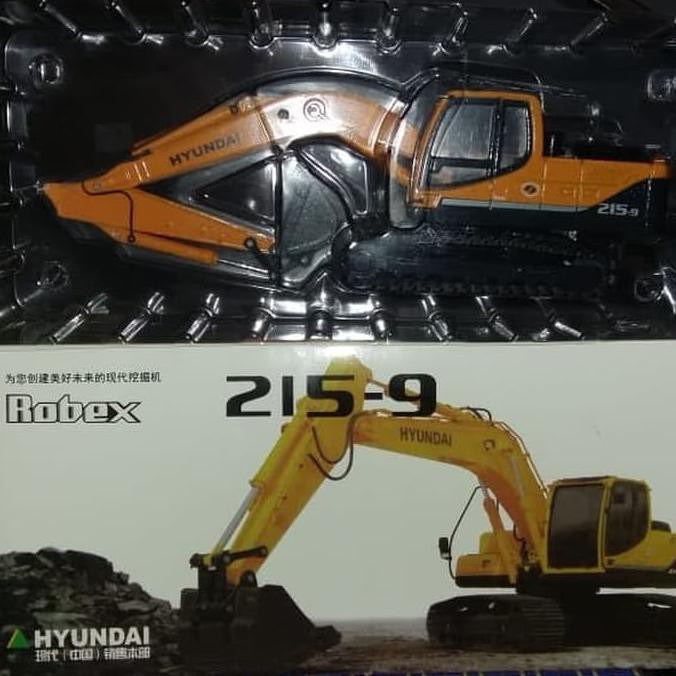 MINIATUR DIECAST ALAT BERAT EXCAVATOR HYUNDAI R215-9