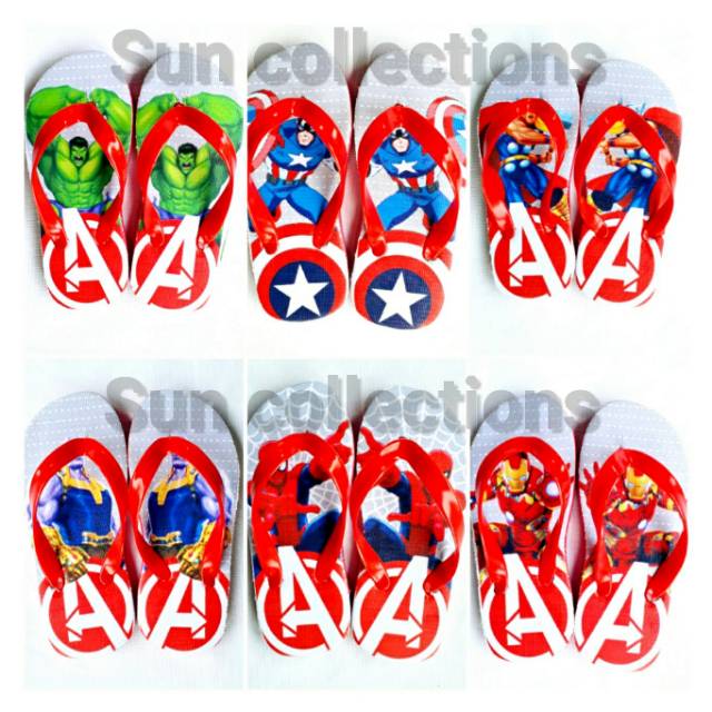 Sandal Jepit Anak Avengers