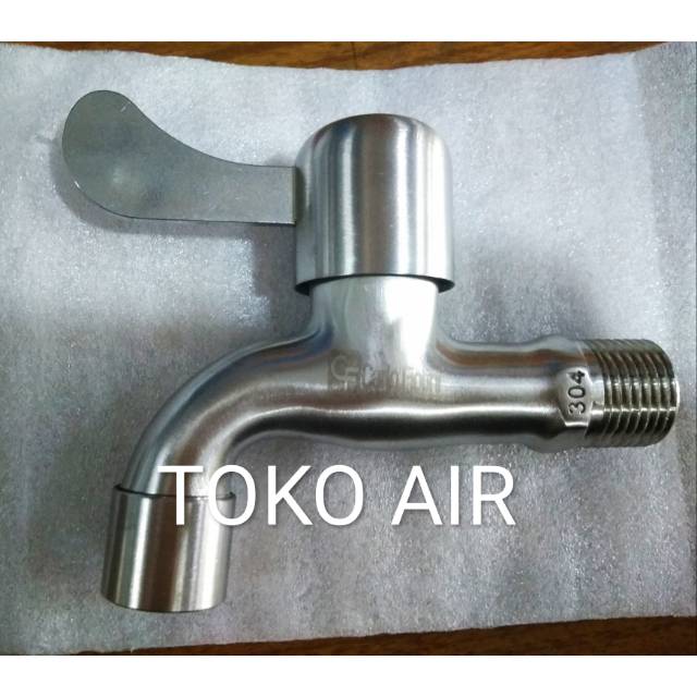 Kran tembok stainless SUS 304 /Kran air