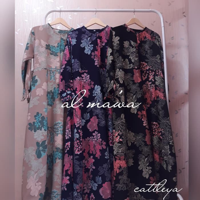 Gamis Lebaran 2020 Remaja Model Gamis Terbaru Ed Syari Maura XN113  Monalisa/Wolfis