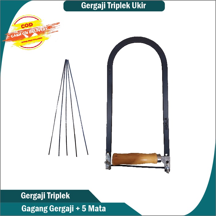 Gergaji Kayu Gergaji triplek 5 Mata Tripleks Manual Gergaji Ukir Pemotong Triplex Pemotong Triplek T