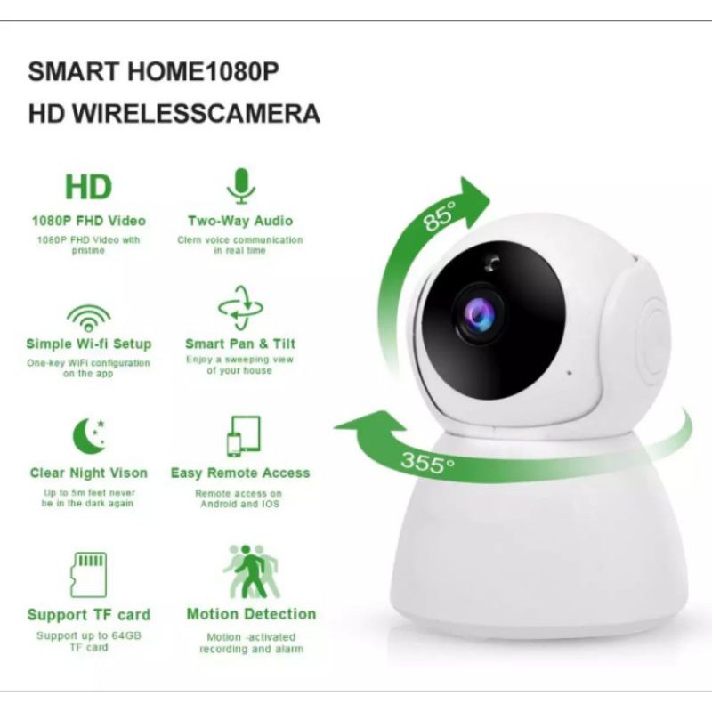 V380 IP Camera mini 5mp HD 1080p wireles CCTV Wifi Snowman