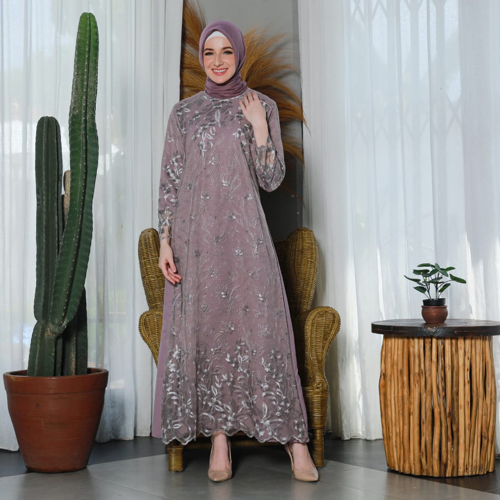 GAMIS HANAMI /  M/L/XL/XXL / MAXI FULL TILE PREMIUM / DRESS PANJANG KONDANGAN PESTA