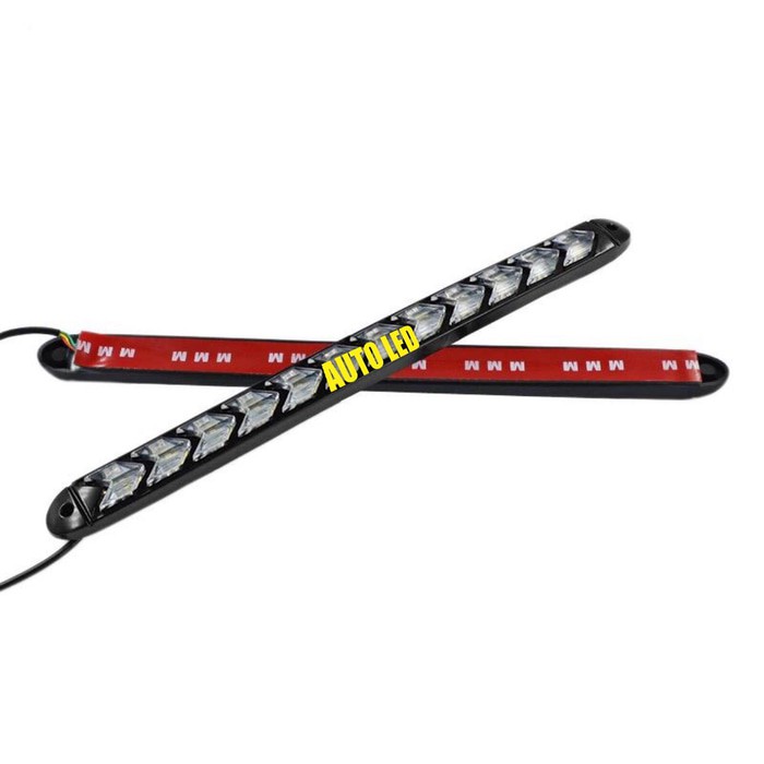 DRL LED LAMPU DRL MOBIL 12 TITIK RUNNING SEIN WATERPROOF A00076